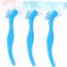 Minkissy 6-Pack Double Prosthesis Nursing Comb & Toothbrush | Hygiene Care for Dentures & Implants | Blue Double-Sided Cleaning Brush - Buy Online on GoSupps.com