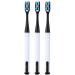 Zumaha compactly ultra-like toothbrush for adults/pregnancy/junior hand toothbrush with 10 000 bristles 3-pack travel toothbrush ergonomic black*3.