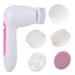 Cimenn 5-in-1 Electric Face Cleansing Brush & Massager - Pink | Pore Cleaner and Skin Exfoliator - Buy Online on GoSupps.com