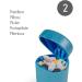 Mobiclinic Pill Box Crusher and Divider 3 in 1 Blue - Convenient Medication Management - Buy Online on GoSupps.com