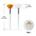 8 Pcs Fan Facial Brushes - Soft Mask Applicator Tools for Glycolic Peels/Masques (White/Yellow) - Buy Online on GoSupps.com