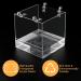 Transparent Acrylic Hanging Bird Bath for Cage - Bird Bath for Small Birds - Finch, Budgerigar, Canary, Parrot - Includes Hooks - Globalstore - Buy Online on GoSupps.com