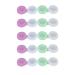 CIIEEO 10 PCs Contact lens case Seachable contact box with left/right eye holder - storage kit for students women men use accidental color mirror film