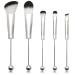 Knnuey Beaded Makeup Brushes Unique Brushes Silicone Beads DIY Makeup Cosmetic Brush Bead Brush Set for DIY