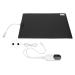 Electric foot warmer heated mat electrical foot warmer 9 temperature levels adjustable waterproof portable remote infrared foot heating pillow for home use in the office (EU)