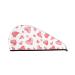 Pink Hearts Microfiber Hair Towel Soft Super Absorbent Hair Towel Wrap for Women Coral Velvet Quick Dry Hair Cap for Long Curly and Thick Hair