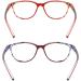 Inlefen Unisex 2 Pack Spring Hinge Readers Glasses - Blue Light Blocking Computer Reading Glasses 4.0x - Buy Online on GoSupps.com