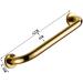 Grab Rails for Bathroom Handrails Grab Bar Bathroom Brass Hand Rail Bathtubs Shower Grip Wall Handrail Elderly Disabled-Slip Handle Towel Ra - Buy Online on GoSupps.com