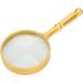 Magnifying Glass 6X Retro Gold Optical Full Metal 75mm Reading Magnifying Glass for Elderly People Microscope - Buy Online on GoSupps.com