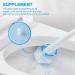 MAKIVI Toilet Cleaning System Disposable Toilet Brush Refill Brush Disposable Toilet Refills - 50 Durable Refills - Buy Online on GoSupps.com