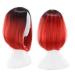 Healvian 1pc Gradient Color Cosplay Wig Synthetic Hair Wig Straight Short Wigs Fancy Dress Wigs Party Accessories 35.00X55.00X0.30CM Red - Buy Online on GoSupps.com