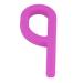 P-shaped Sensory Toy Oral Sensory Chewing Tool Ergonomic Convex Structure for Speech Correction (PURPLE)