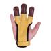 Genuine Leather Archery Gloves Tan - Handmade Archery Three Fingers Tabs Protected Design Arrow Guard for Hunting Shooting - Hunting Accessories for Men Women Beginners (Small , Medium and Large)