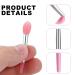 12 Silicone Lip Brushes - Exfoliating Tool & Moisturizer for Smooth Plump Lips (Pink) - Buy Online on GoSupps.com