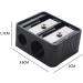 Buy Lujiaoshout Professional Cosmetic Pencil Sharpener - Double Holes for Eyebrow Lip Liner & Eyeliner | Ideal for School & Office Supplies - Fast International Shipping - Buy Online on GoSupps.com