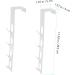 FUNOMOCYA 2pcs Door Hook Towel Rack Coat Hangers Closet Hooks for Wall Punch Hook Towel Hook Door Back 29.5X5CM White - Buy Online on GoSupps.com