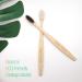 Virgin Forest Bamboo Toothbrush Set - 8 Soft Bristle Eco-Friendly & Biodegradable Natural Wood Charcoal Toothbrushes - Buy Online on GoSupps.com