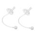 Toyvian 12 Stk Wasser Spier Children Straw Baby Baby Baby bottle Suck Pipe Width Straw Baby Bottle Spare Part Water bottle Learning cup accessories Suckel bottle Tillage