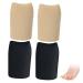 Healvian 2 Pairs Hand Toe Protector Silicone Toe Sleeves Silicone Gel Sleeve Protectors Toe Caps Protector Tube Toe Protectors Fabric Toe Sleeves Flexible Toe Sleeves Top Cover Toes Nylon As Shown 4x2.7cm