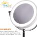 OttLite Wireless Charging LED Makeup Mirror with USB Port - Illuminated Magnifying Light - Buy Online on GoSupps.com