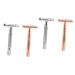 FRCOLOR Prickly Heat 4 Pcs Old Razor Face The Head Is Zinc Alloy Box Man Portable Shaver