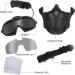 Tactical Fast Helmet with Anti-Fog Goggles & Mask for Outdoor Sports - Black - Buy Online on GoSupps.com