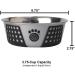 PetRageous 13097 Fiji Stainless Steel Non-Slip Dog Bowl - Grey, Medium | Dishwasher Safe - Buy Online on GoSupps.com