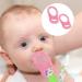 Lmyzcbzl Silicone Dummy Clips Adapter - 2 Pcs Pink Button Ring Pacifier Clip Adapter - Buy Online on GoSupps.com