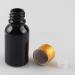 Tianzd 6-Pack 15ml Gloss Black Glass Bottles - Sealed Stopper & Gold Cap for Fragrance Oil & Aromatherapy - Ideal for Travel & Massage - Buy Online on GoSupps.com