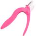 Nail Tip Clipper Edge Cutter Adjustable Plastic Fake Nail Art Cutter Trimmer for Salon Home Art Beauty Design DIY Use Rose Red - Buy Online on GoSupps.com