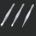 Luxxii Stainless Steel Tweezers Set - Slant Tip & Flat Point (3 Pack) for Hair Plucking and Eyebrow Grooming - Buy Online on GoSupps.com