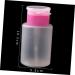 3 pieces nailing tool manicure accessories bottle for nail polish remover nail accessories nail art accessories water nail polish remover bottle press cosmetics alcohol 10.5x5.5cm pink - Buy Online on GoSupps.com
