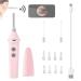 Visual Ear Camera Portable Wireless WiFi Otoscope with Fast Charging Widely Compatible for Daily Inspection Mouth Gums Nasal Cavity Scalp Hair Roots Pink
