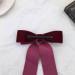 JIHUOO Velvet Hair Bow Clips - Set of 2 Red Hair Accessories for Women & Girls | Stylish & Trendy Hair Clips - Buy Online on GoSupps.com