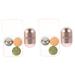 Balacoo 2 Sets Volcanic stone ball beauty massage roller make up eye roller facial jade massager tighten roller eye massaging eye massagers face massager massage jade shell jade noodles