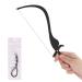 Salmue Microblading Line Marker Ruler  Tattoo Eyebrow with 10pcs Thread Lines  Eyebrow Design Measure Tool Semi-Permanent Makeup for Mapping Precise Lines (Black)