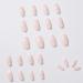 French White Almond Press-On Nails - 24PCS Short False Acrylic Nails for Women and Girls - Buy Online on GoSupps.com