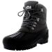 Mens Snow Waterproof Duck Hiking Bean Hiker Walking Short Ankle Boots 9 Grey