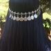 Chargances Handmade Metal Head Chain Disc Pendant Headband Bohemia Headpiece for Prom Festival Holiday Hair Jewelry for Women and Girls