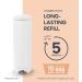Diaper Genie Platinum Diaper Pail White - Made in Durable Stainless Steel and Includes 1 Easy Roll Refill with 18 bags - Buy Online on GoSupps.com