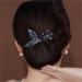 2Pcs Whale Tail Rhinestone Flower Hair Clip Rhinestone Flower Hair Clip Lazy Hair Curler Deft Bun Maker New French Whale Tail Twist Bun Hairstyle Shaper (Feather+Fishtail) - Buy Online on GoSupps.com