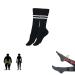 Healsox anti-edema compression socks Tourmaline Losing weight health socks tourmaline acupressure self-heating magnetic self-heating socks foot massage thermotherapeutic socks (black)