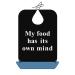 Adult Bibs for Elderly Washable Reusable Adult Bibs for Men Women Funny Waterproof Clothing Protectors Personalised Bib for Seniors Eating With Food Crumb Catcher (My Food Has Its Own Mind)