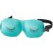 Buy CC Home Furnishings 7.75 Aqua Blue Black Eyelashes Unisex Adjustable Sleep Mask | International Shipping Available - Buy Online on GoSupps.com