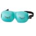 CC Home Furnishings 7.75" Aqua Blue Black Eyelashes Unisex Adjustable Sleep Mask