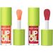 Big Brush Head Pink Lip Gloss Moisturizing Jelly Lip Gloss Oil Long Lasting Liquid Lipsticks Non-stick Cup Lip Tint Lip Glaze Fresh Texture Lip Gloss (#103+104)