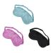 3pi ces Masque De Sommeil Satin De Soie Lot Sangle Et Doux Pour Sommeil Profond