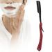 Syh & aqye razor with a straight edge professional razor from zinclegation with a straight edge razor for travel portable men manual razor (without blade) (black)