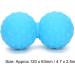 Verdant Touch Yoga Gym Ball - Double Massage Ball for Muscle Relaxation & Deep Tissue Massage | Blue Fitness Ball for Legs & Shoulders - Buy Online on GoSupps.com