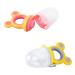 2Pcs Soft Silicone Food Feeder Pacifier - Cute & Safe Teething Supplies for Babies - Buy Online on GoSupps.com